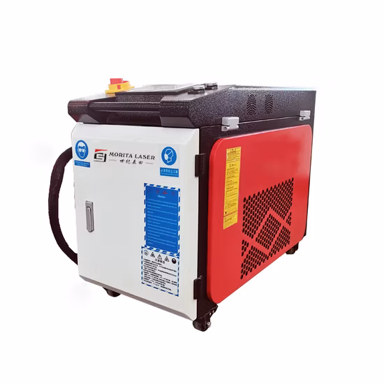 Machine portative industrielle de nettoyage de laser de décapant en métal applicable industriel de 3000W pour enlever la poussière