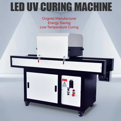 Machine de polymérisation UV LED à économie d'énergie à basse température, vente directe d'usine, avec bande transporteuse de 150mm