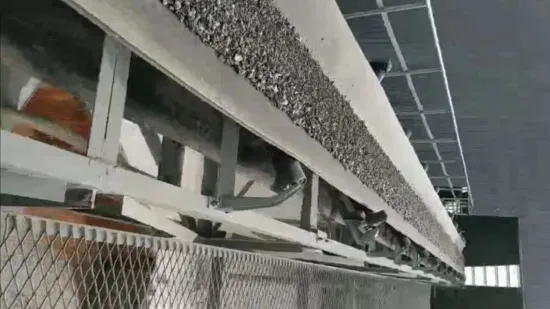 Système de convoyeur à bande en caoutchouc robuste pour l'usine de pierre de charbon de mine