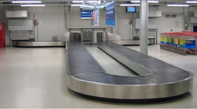 Système de bande transporteuse de bagages d'aéroport